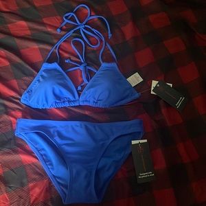 Navy Blue Bikini Top & Bottom